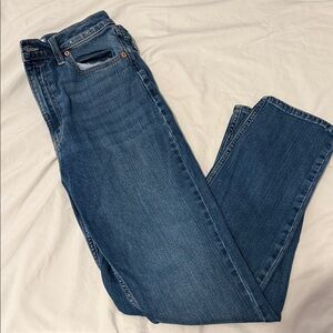 Ultra high rise straight jeans